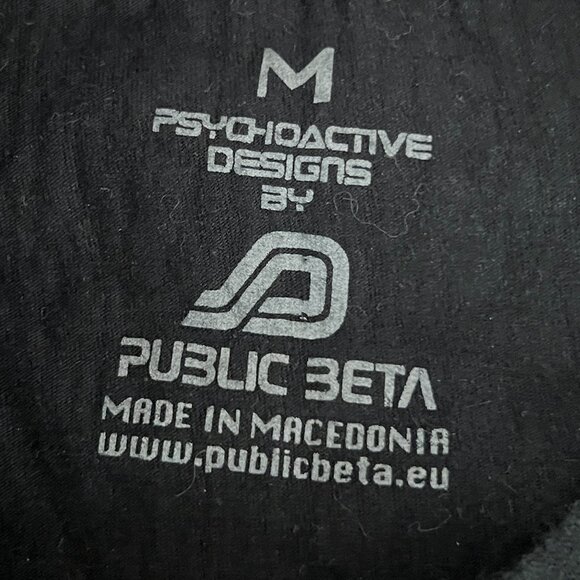 Public Beta Solar Chip UV D41 T-Shirt/Blacklight Glow Wear Men's Medium T-Shirt - Picture 4 of 4